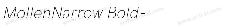 MollenNarrow Bold字体转换